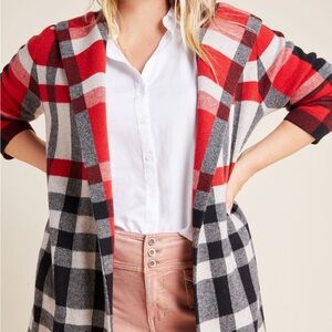 Anthropologie Field & Flower Cressida Hooded Wool Sweater Coat